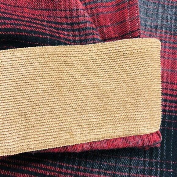 Legendary Whitetails Men's Buck Camp Red/Black Plaid Flannel Shirt Sz. L - Picture 8 of 12